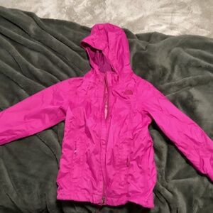 The North Face Girls Pink Hooded Jacket XS (5/6) – Excellent
